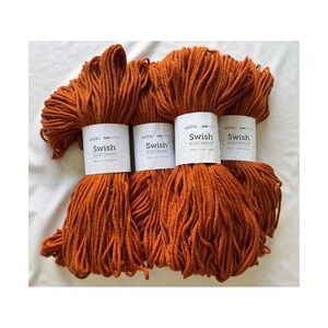 Knit Picks Swish Bulky Yarn 100% Merino Wool 100g Lot of 4 Hanks Allspice NWT